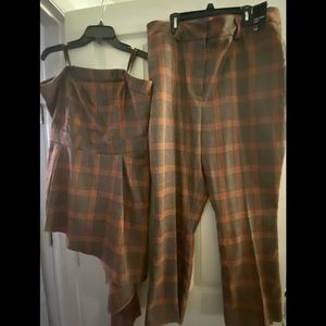 New York and company plaid outfit
